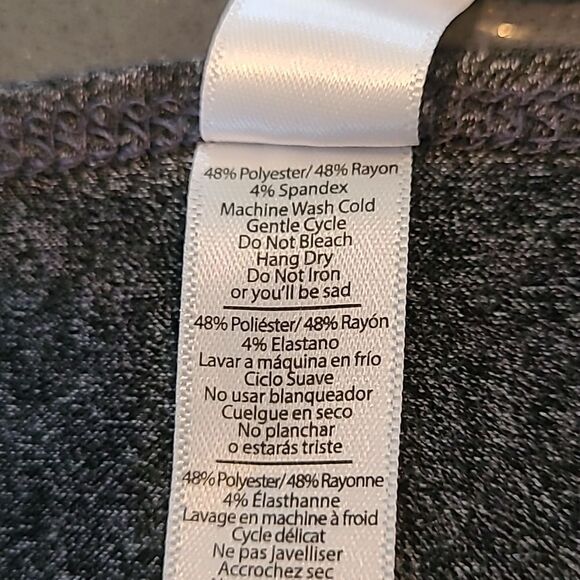 LulaRoe sz M gray tunic top - Picture 7 of 7